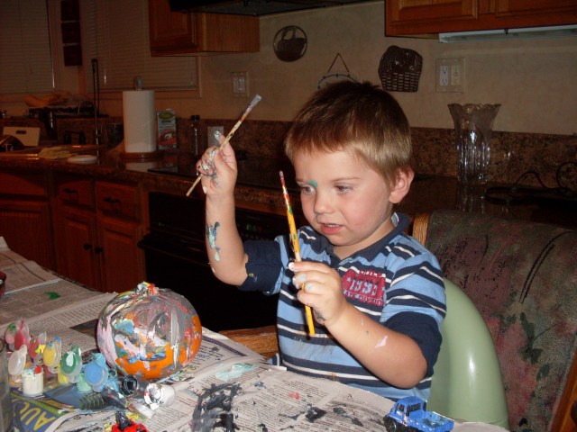 nolan birthday_retreat in Oct_and pumpkin painting 2009 030