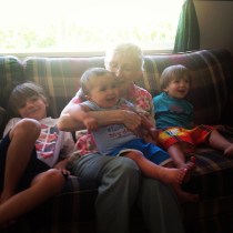 boys with their Grandma Great