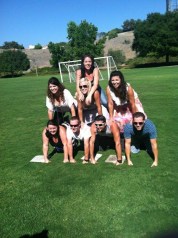 recreation of the pyramid we did in 1995 with all the cousins. We are missing a few here. 