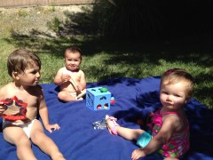 My babies had a play date with baby Kloe