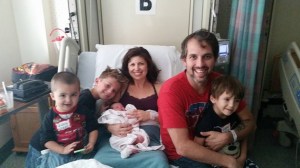 First family photo of the six of us.  Benjamin, Kanan, me, Scotland, Owen, and Jameson. 