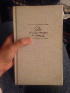 Here is my 5 minute journal